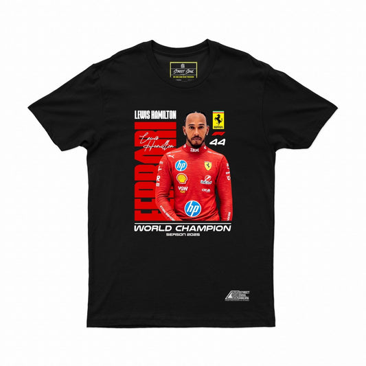 Lewis hamilton X Ferrari Formula one T-shirt - Street Soul Clothing