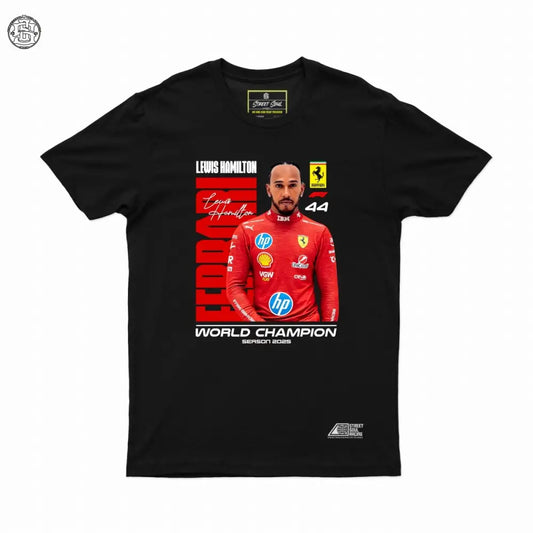 Lewis hamilton X Ferrari Formula one T-shirt - Street Soul Clothing