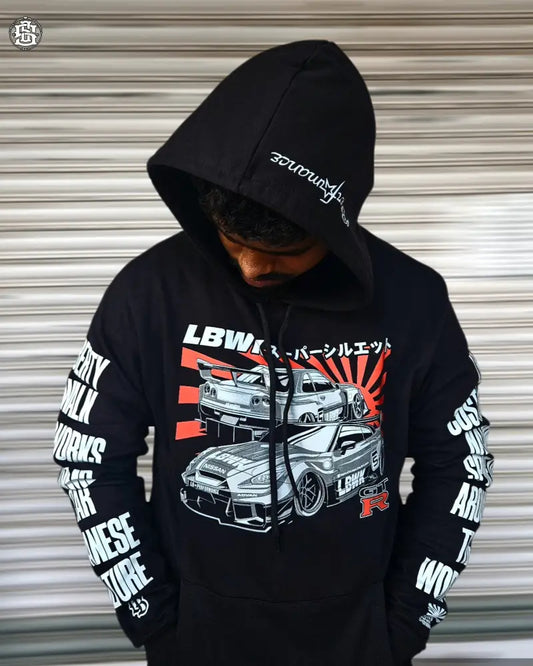 Liberty walk X Nissan GTR JDM Hoodie - Street Soul Clothing