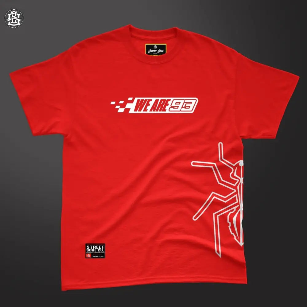 Marquez 93 Red T-shirt - Street Soul Clothing