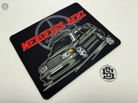 Mercedes evolution printed Mouse pad 22cm X 18cm - Street Soul Clothing
