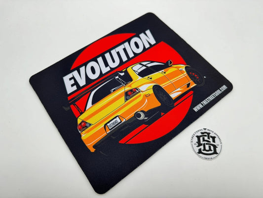 Mitsubishi Evolution printed Mouse pad 22cm X 18cm - Street Soul Clothing