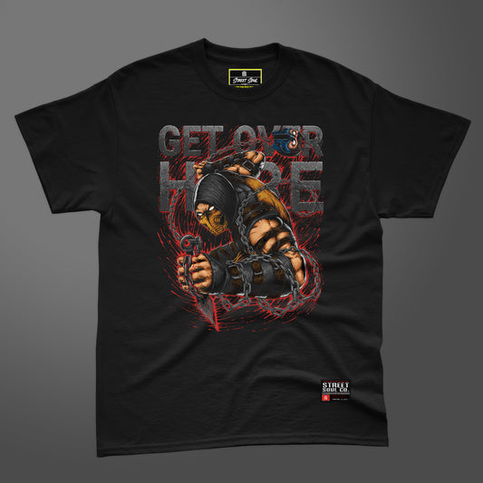 Mortal kombat scorpion printed T-shirt