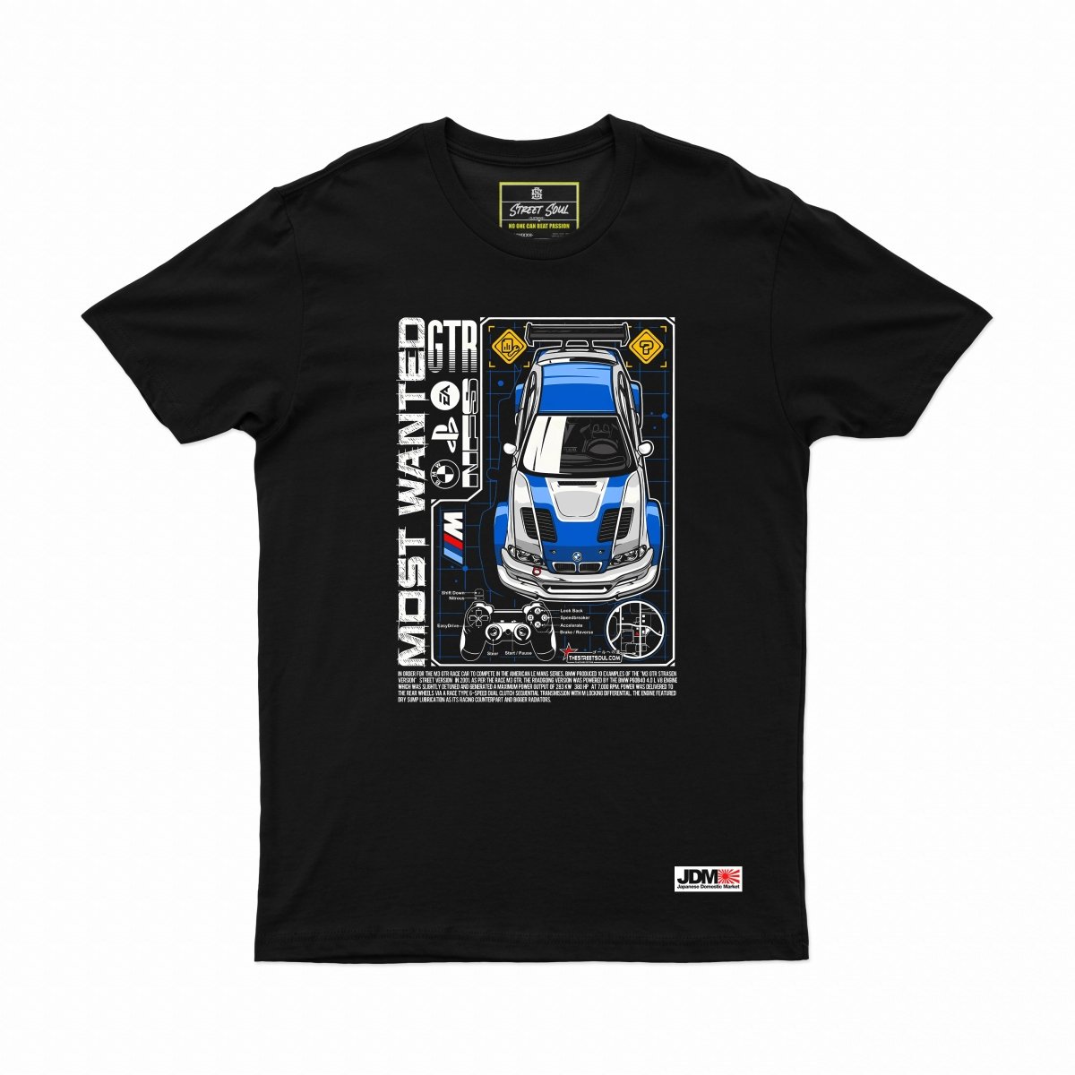 Most wanted BMW M3 GTR T-shirt - Street Soul Clothing