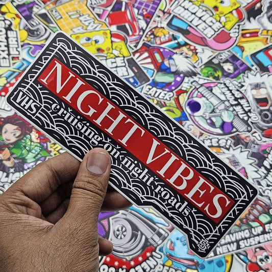Night vibes JDM car slap sticker - Street Soul Clothing
