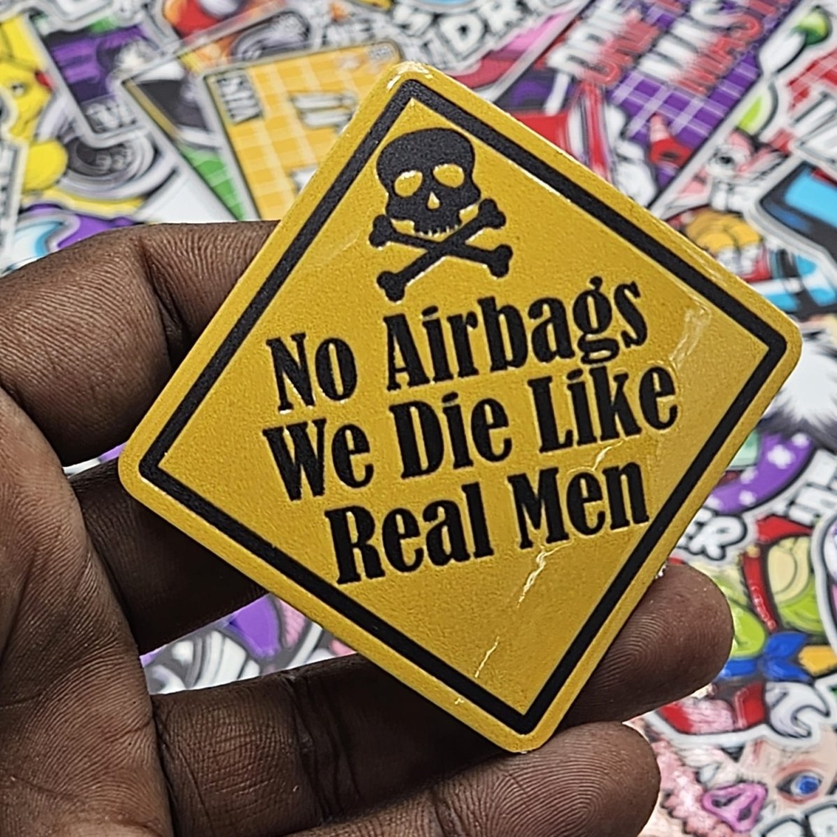 No airbags sticker (Embossed) - Street Soul Clothing