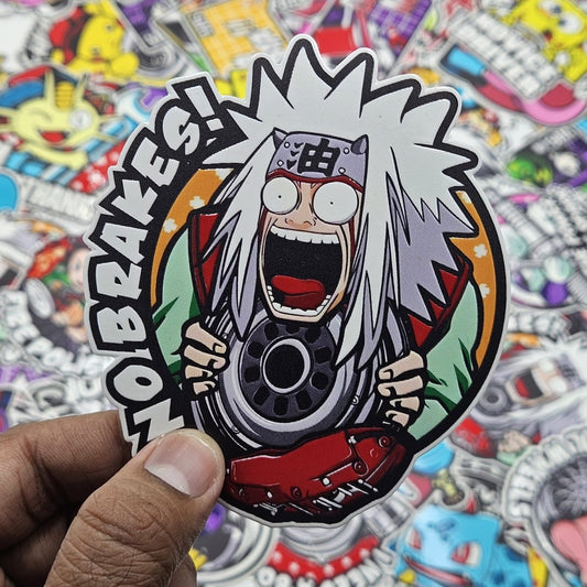 No Brakes!! Master Hokage car slap sticker - Street Soul Clothing