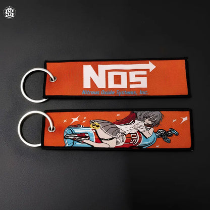 NOS JDM woven keychain - keychain