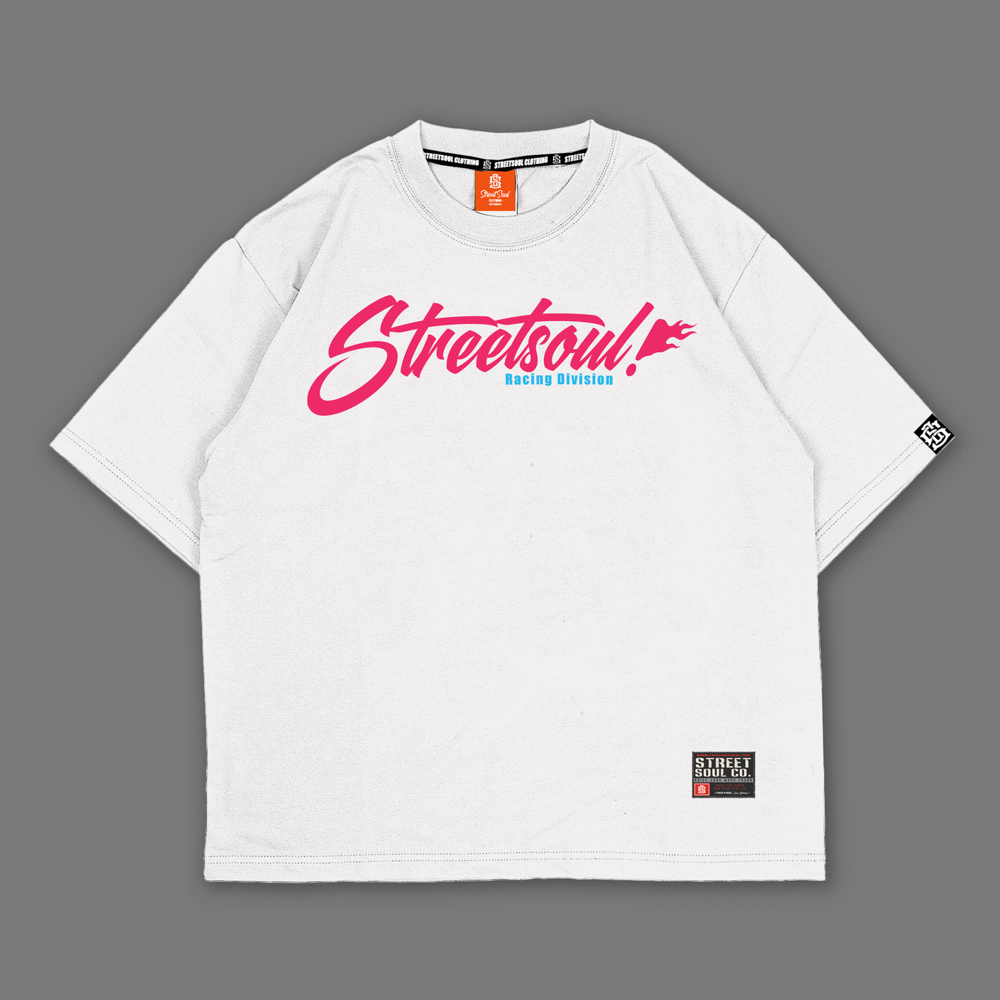 Always in a rush White Oversized T-shirt