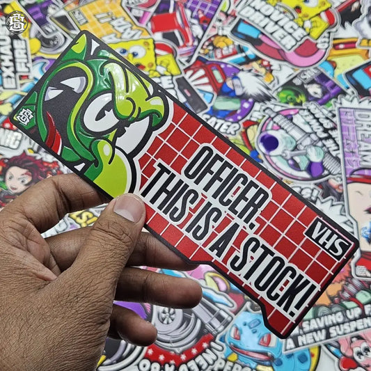 Officer this is stock car slap sticker - Street Soul Clothing