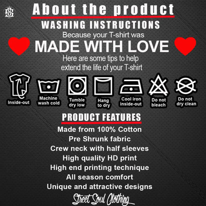 Throttle in bottle NOS!! Printed Royal blue T-shirt - Street Soul Clothing