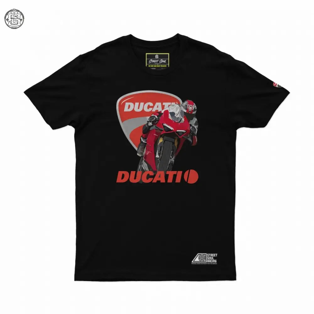 Panigale printed cotton biker tshirt - Street Soul Clothing