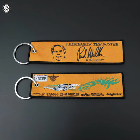 Paul walker tribute woven keychain - keychain