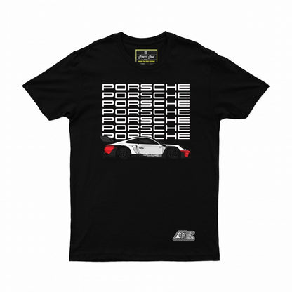 Porsche Typographic Printed T-shirt - Street Soul Clothing