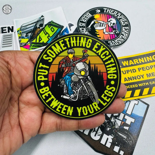 Put something exciting between your legs sticker - Street Soul Clothing