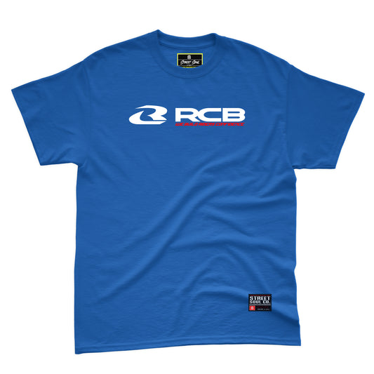 Why RCB? Printed Royal blue T-shirt