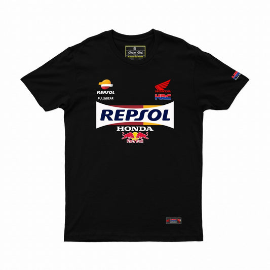 Repsol Honda Racing Team Printed Biker cotton t-shirt - Street Soul Clothing