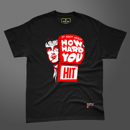 Rocky balboa black printed T-shirt