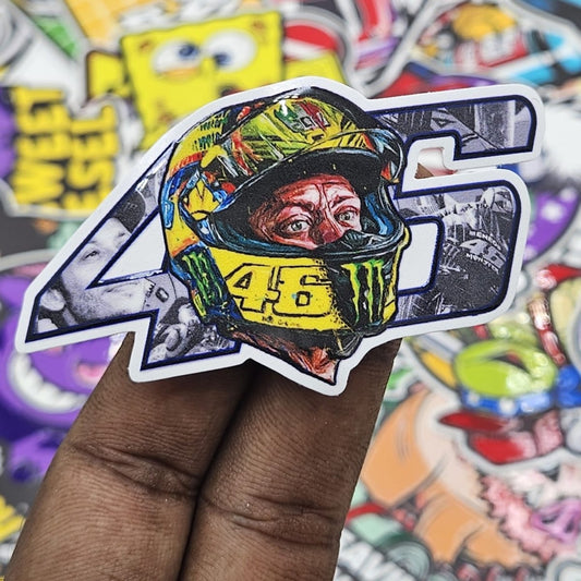 Rossi 46 sticker (Embossed) - Street Soul Clothing