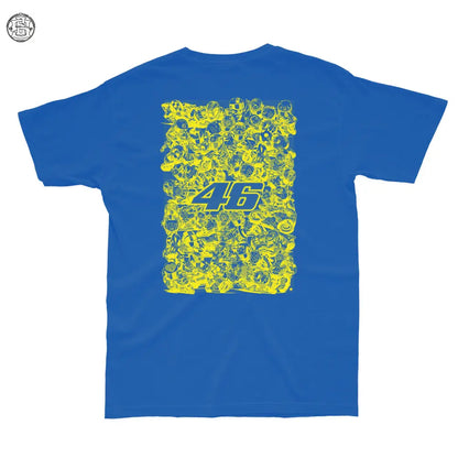 Rossi Printed Royal blue T-shirt - T- Shirt