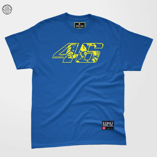 Rossi Printed Royal blue T-shirt - T- Shirt