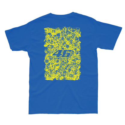 Rossi Printed Royal blue T-shirt