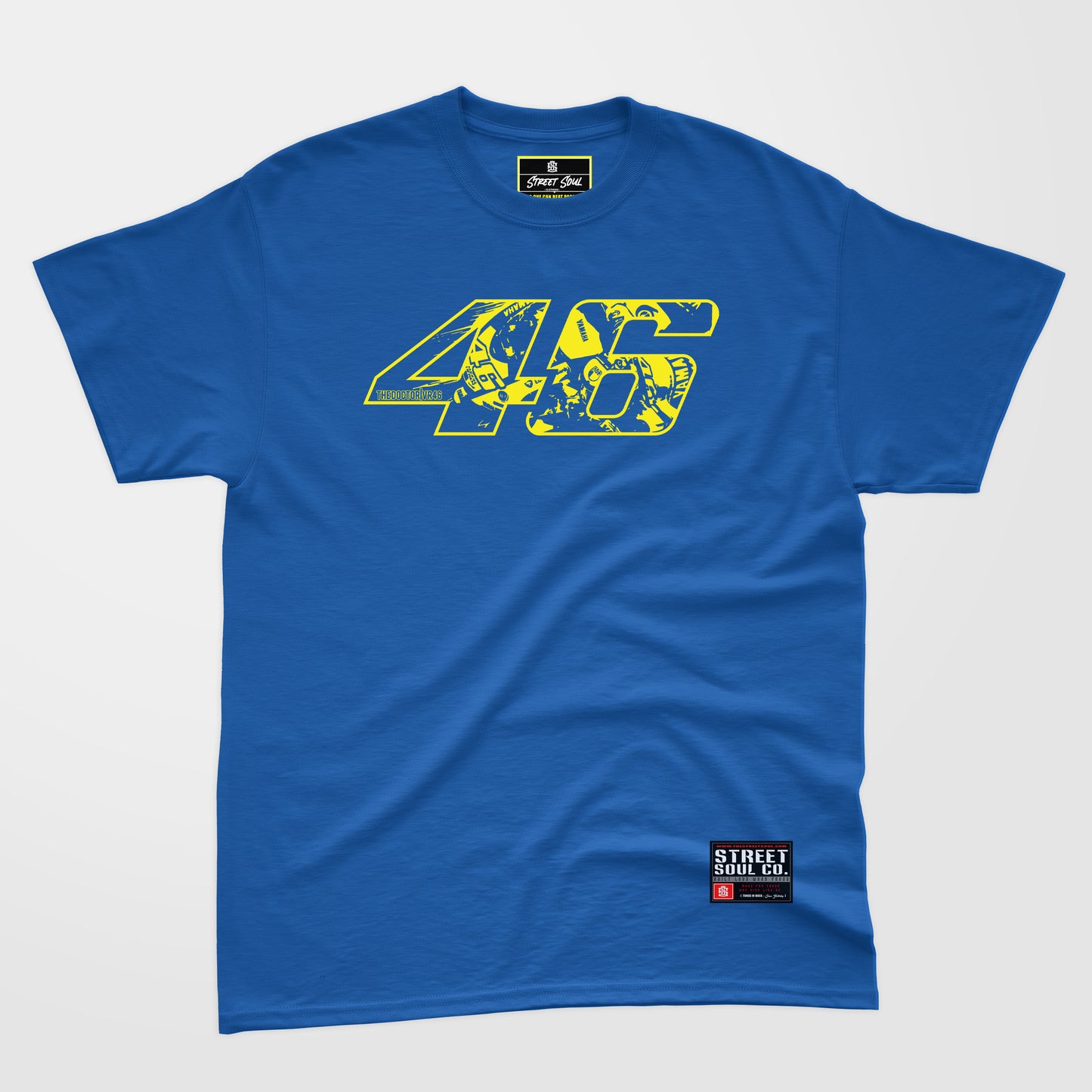 Rossi Printed Royal blue T-shirt