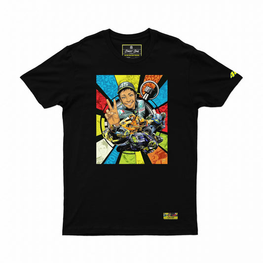 VR 46 comic Printed Cotton Tshirt - Street Soul Clothing