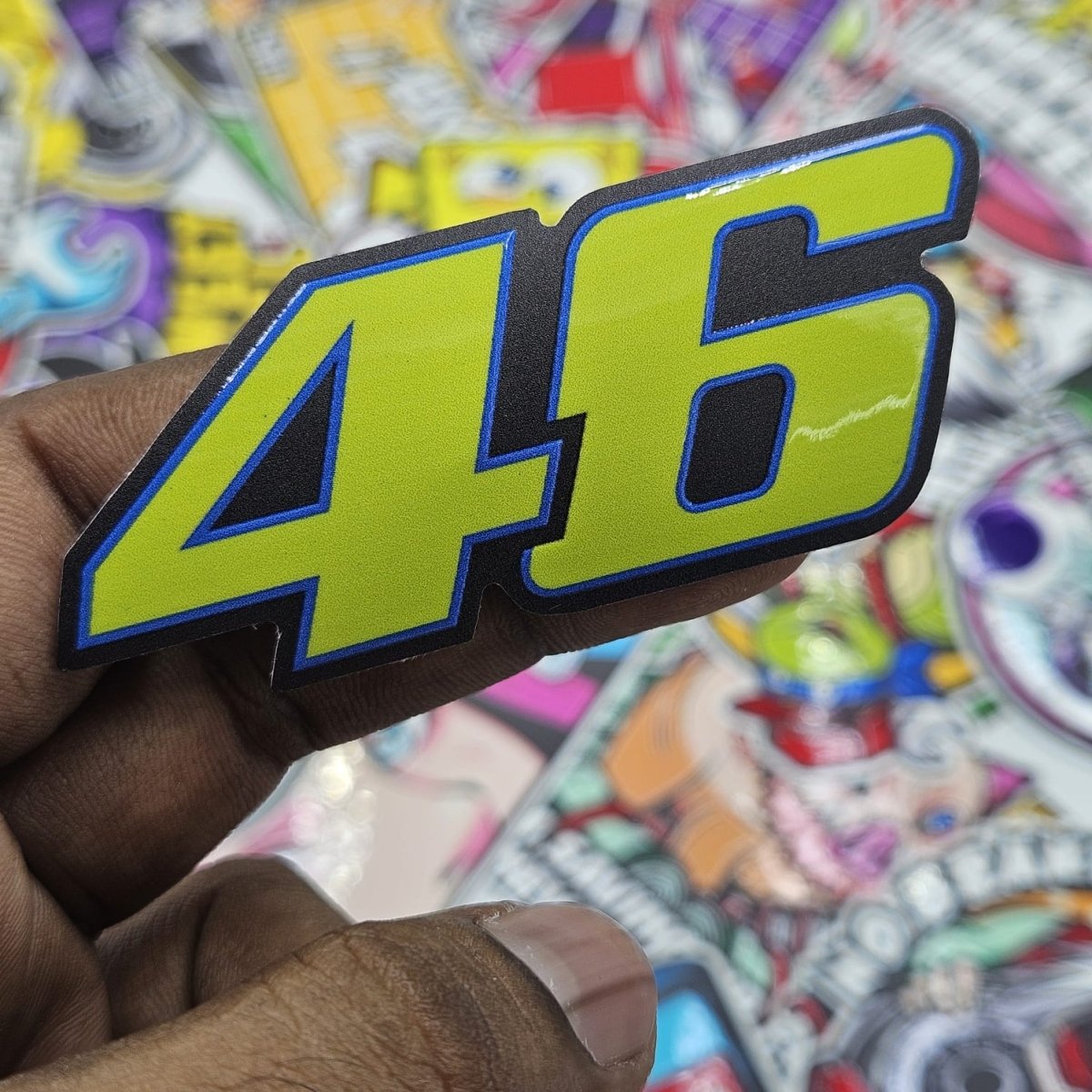 Rossi's 46 sticker (Embossed) - Street Soul Clothing