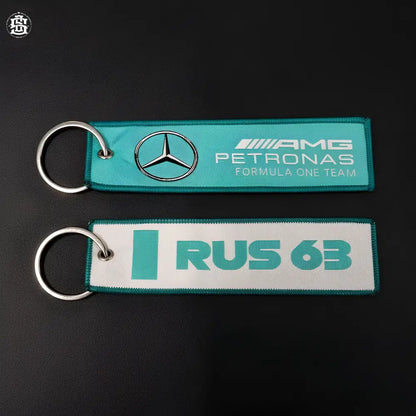 Russell 63 woven keychain - keychain