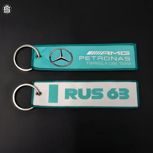 Russell 63 woven keychain - keychain