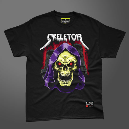 Skeletor black printed T-shirt