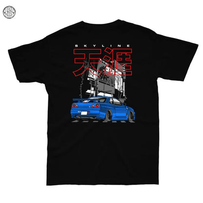 Skyline GTR Printed Cotton T-shirt - Street Soul Clothing