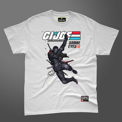 G.i. joe snake eyes white printed T-shirt