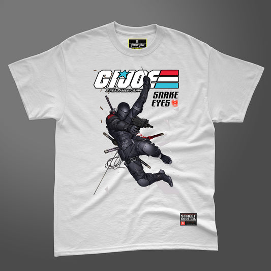 G.i. joe snake eyes white printed T-shirt