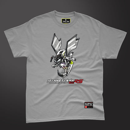 Street triple RS Melange grey T-shirt