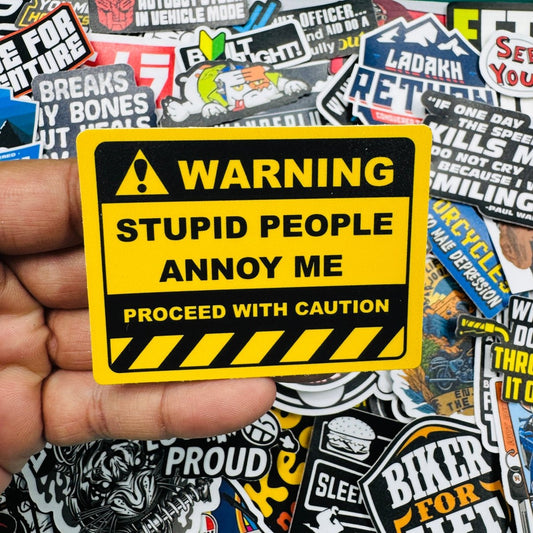 Stupid people annoy me sticker - Street Soul Clothing