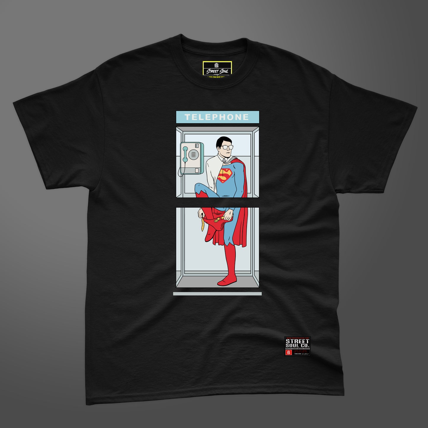Hold on bro!! black printed T-shirt