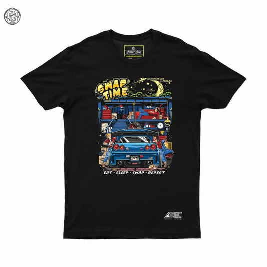 Swap Time JDM Tuning T-shirt - Street Soul Clothing