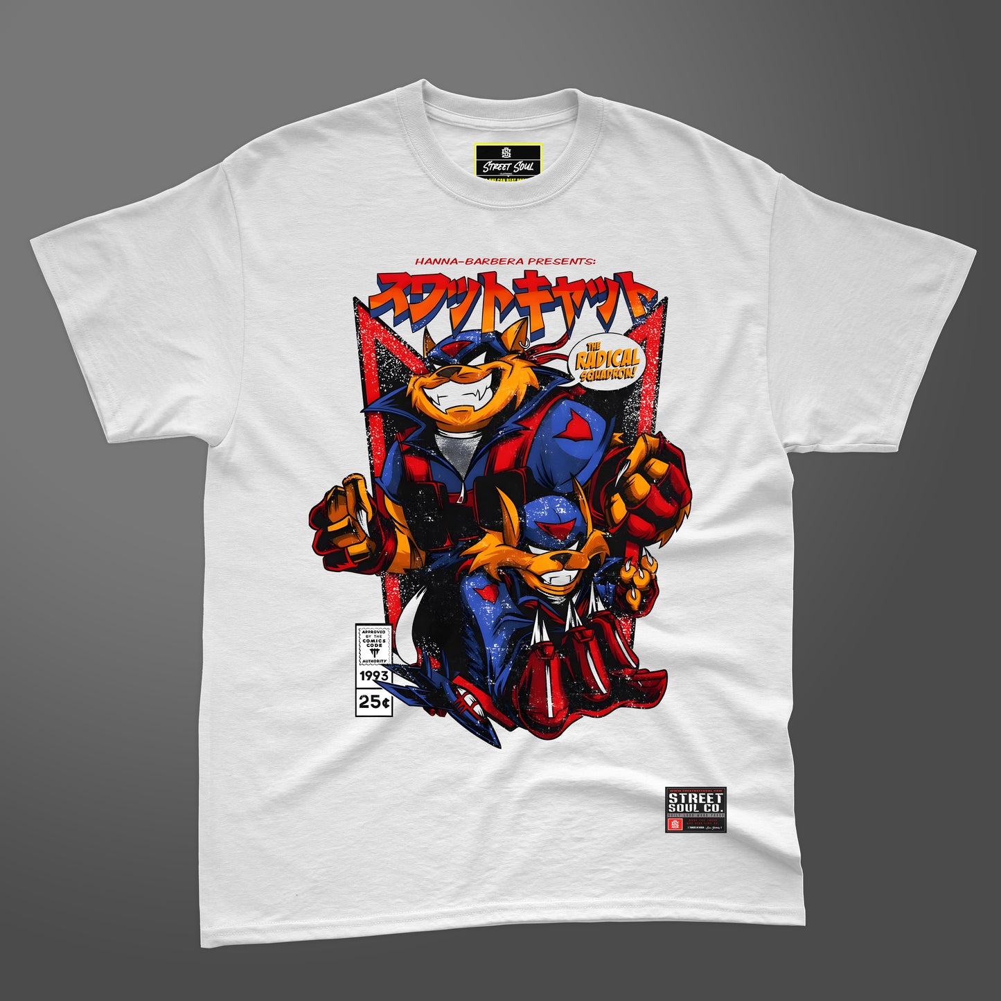 Swat kats printed white T-shirt