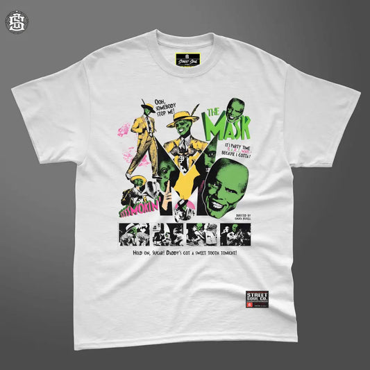 The mask white printed T-shirt - T- Shirt