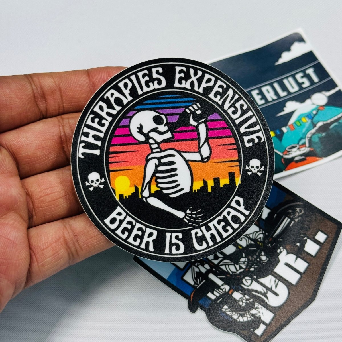 Therapies Expensive beer is cheap sticker - Street Soul Clothing