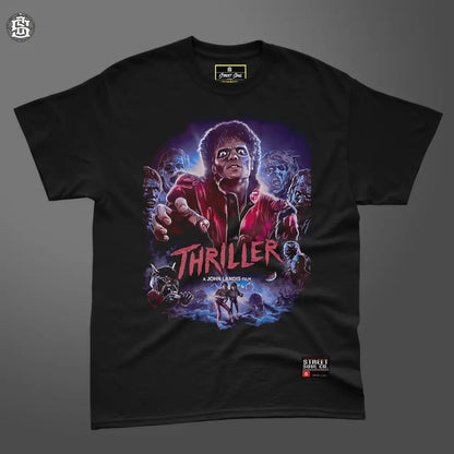 Thriller MJ bootleg black printed T-shirt - T- Shirt