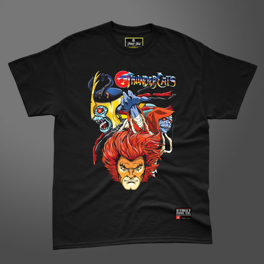 Thundercats battle for thundera black printed T-shirt