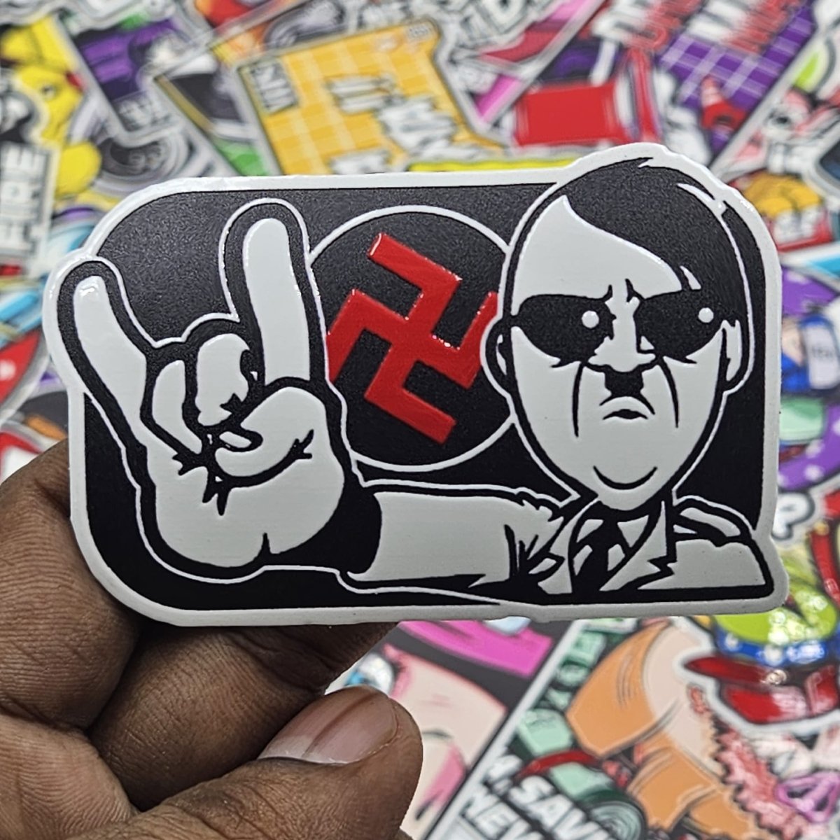 toon'd parody sticker (Embossed) - Street Soul Clothing