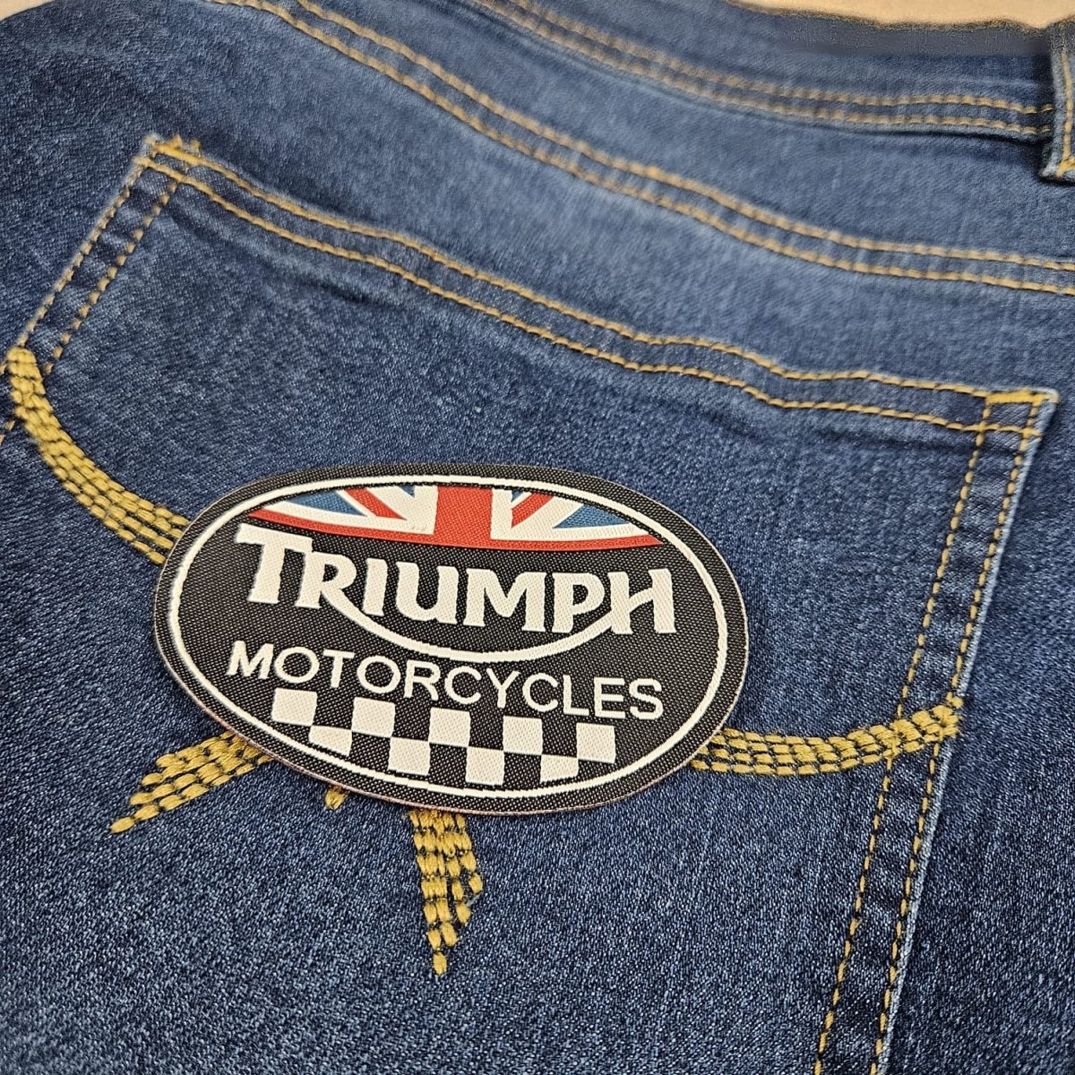 Triumph Heat patch 9cm X 6cm - Street Soul Clothing