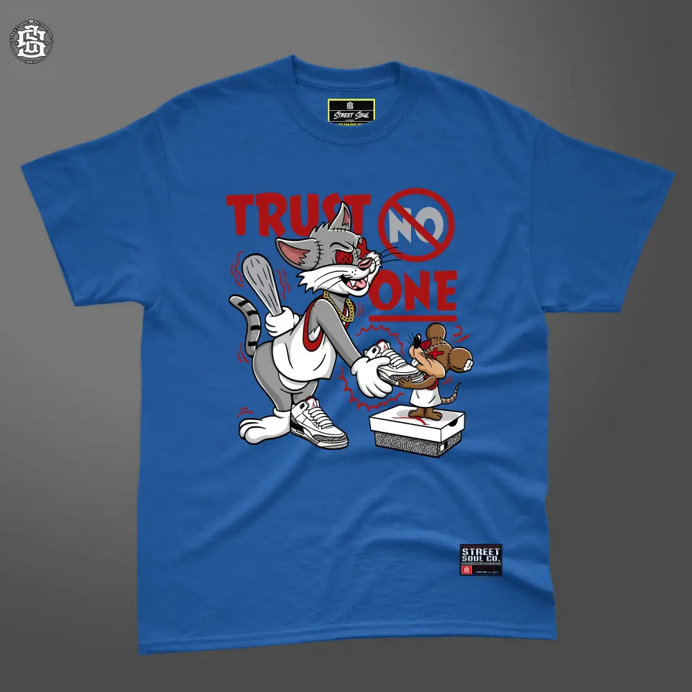 Trust no one sneakerhead printed T-shirt - T- Shirt