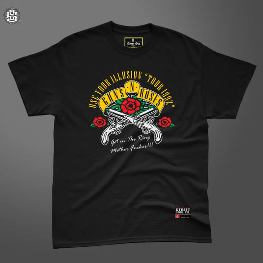 Use your illusion guns n roses printed black T-shirt - T- Shirt