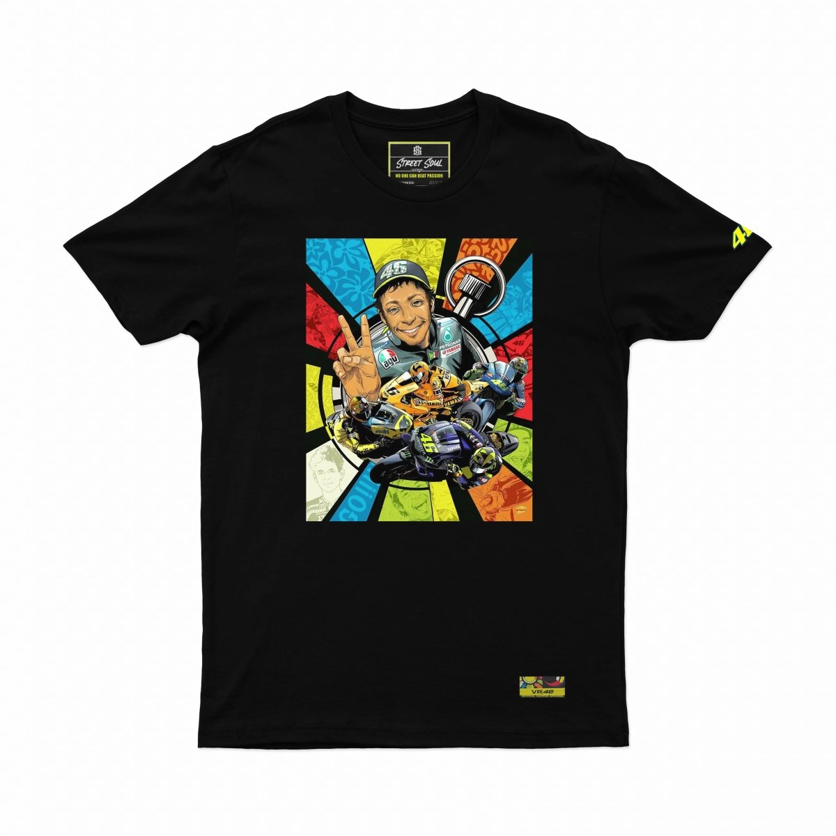 VR 46 comic Printed Cotton Tshirt - Street Soul Clothing