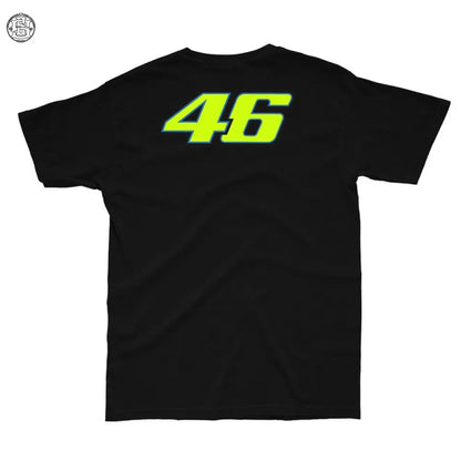 VR46 Sun and moon Printed Cotton T-shirt - Street Soul Clothing